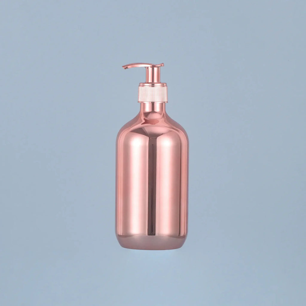 500ml Electroplating Pump Bottle | Gold Silver Rose Gold Refillable Pump Bottle QXL Rose gold