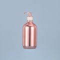 500ml Electroplating Pump Bottle | Gold Silver Rose Gold Refillable Pump Bottle QXL Rose gold