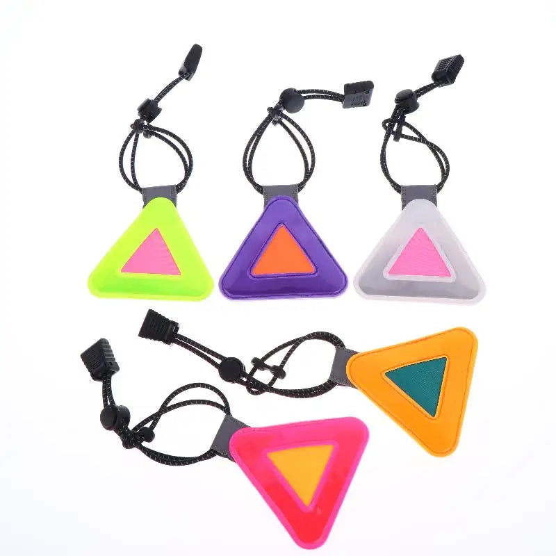 Reflective Triangle Patch for Night Cycling Visibility | PVC Reflective Safety Sticker QXL