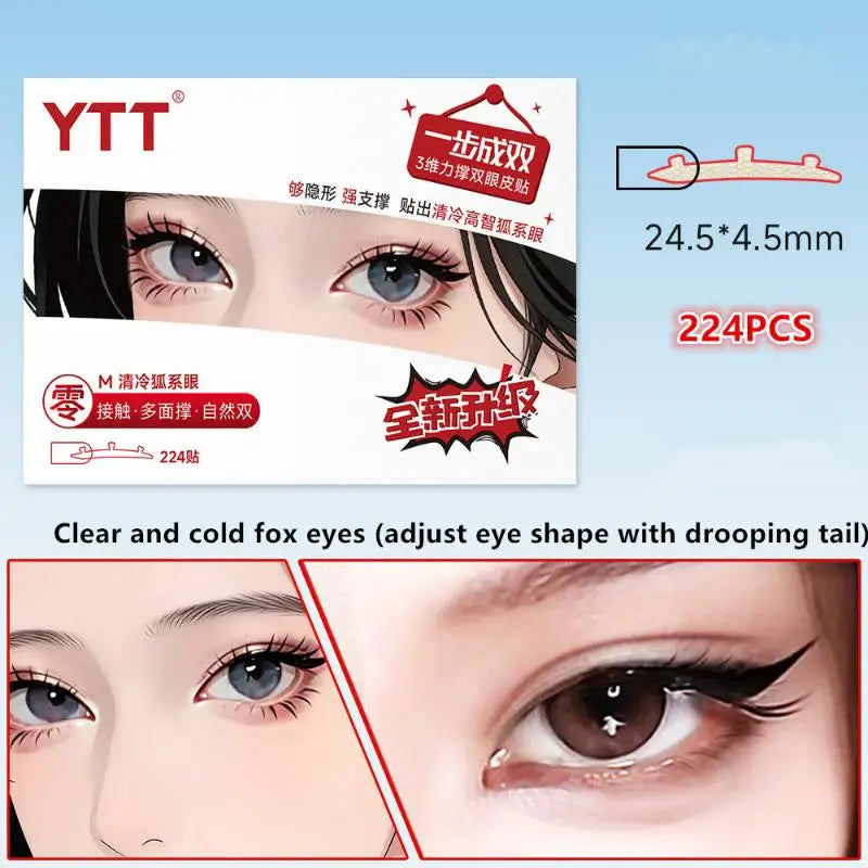 224-Pack Invisible Double Eyelid Tape | Lace Lift Stickers Eyelid Tape Stickers QXL Red