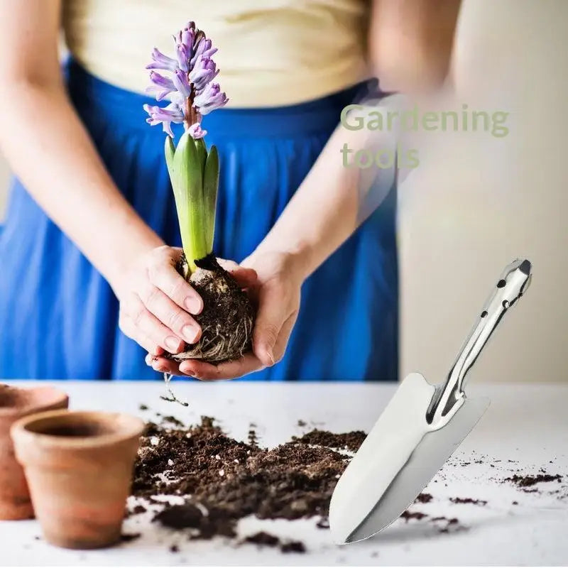 Stainless Steel Small Garden Shovel | Comfort Grip Trowel Garden Hand Trowel QXL