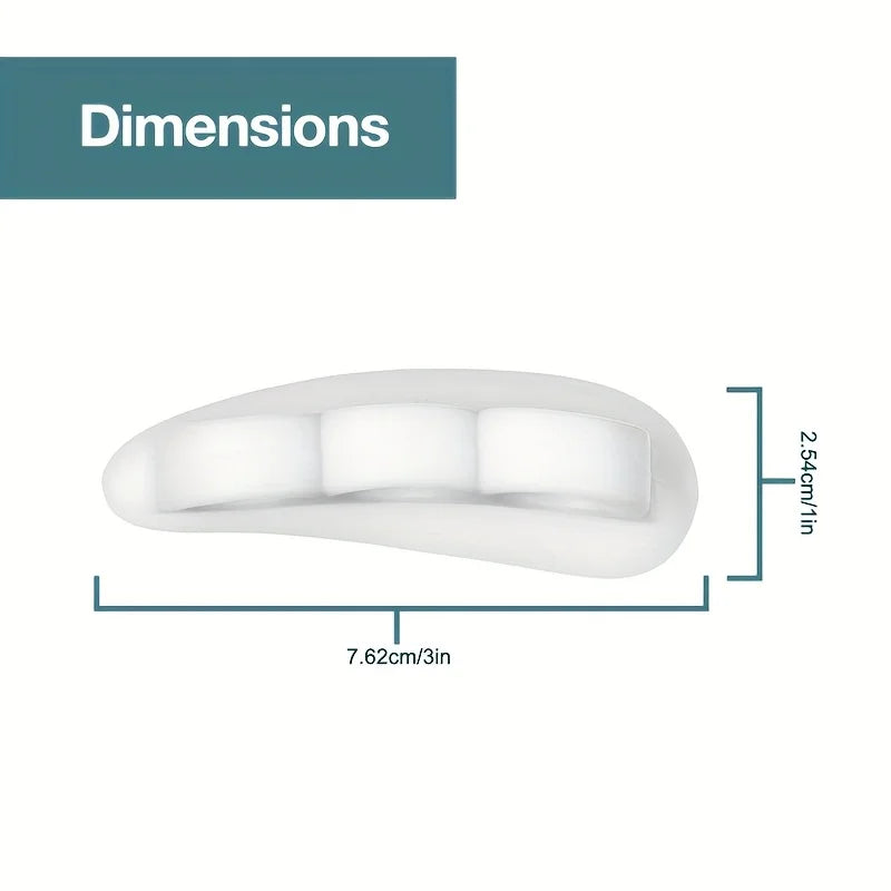 5-Pair Silicone Toe Separators 3-Hole Spacers | 10 Pcs Silicone Toe Separators QXL