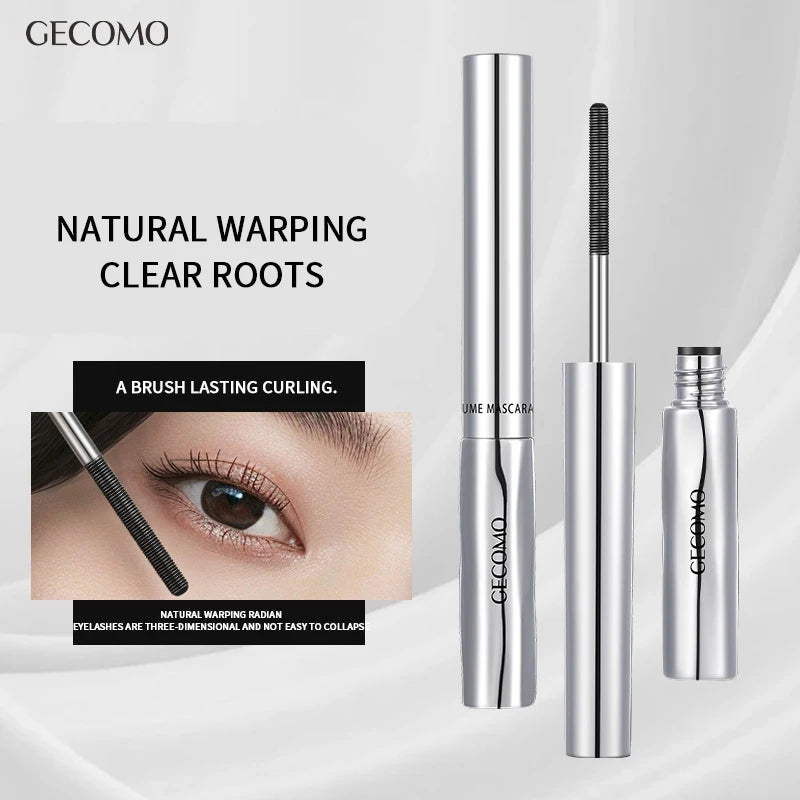 GECOMO Waterproof Curling Mascara – Volume & Lash Separation Curling Mascara QXL