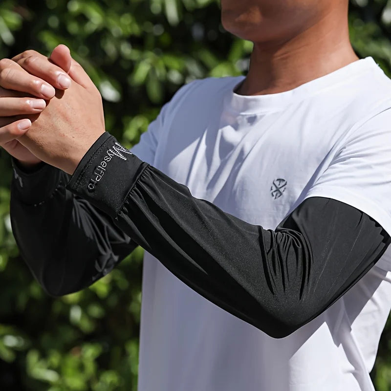 UPF 50+ Sun Protection Arm Sleeves | Cycling & Driving Unisex Sun Protection Arm Sleeves QXL