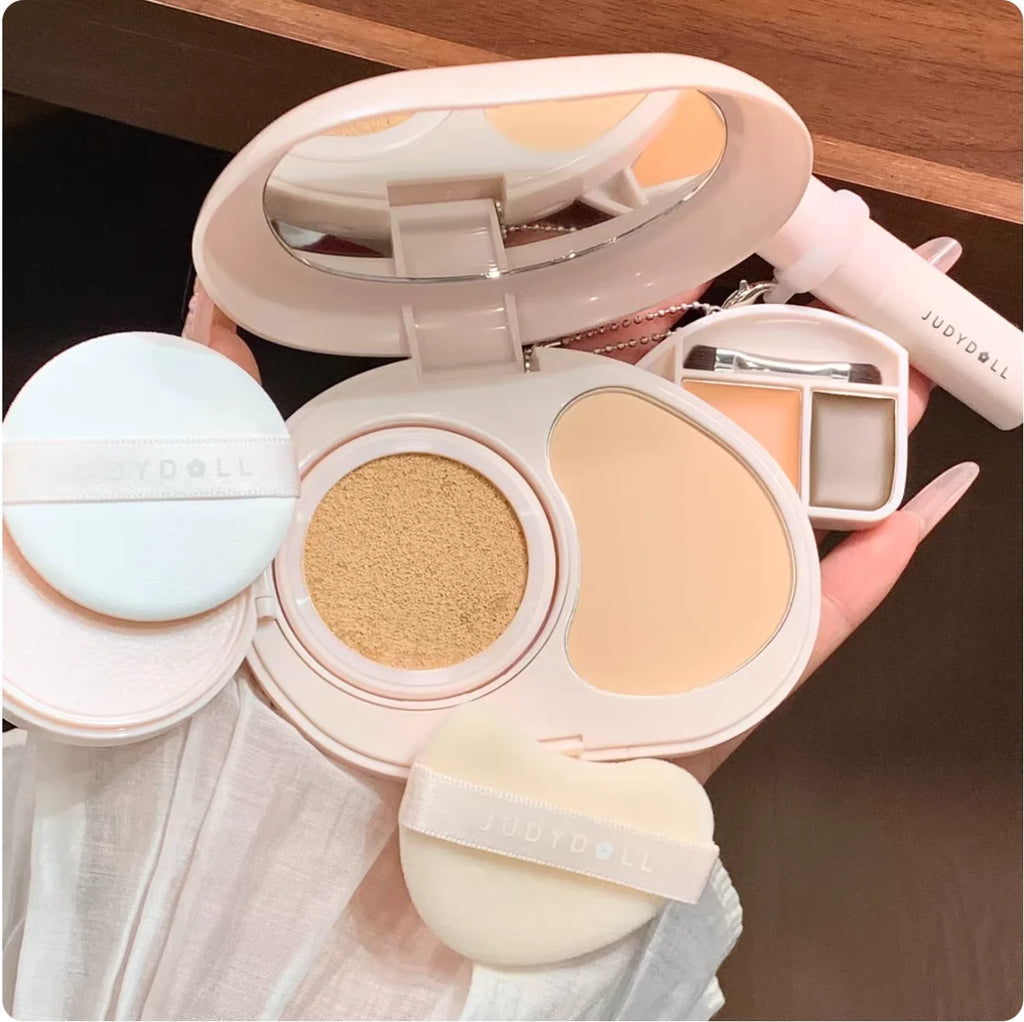 Judydoll All-in-One Face Palette | Cushion, Blush & Concealer Multi-Use Face Palette QXL