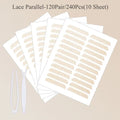 Invisible Double Eyelid Tape Strips – Natural Eye Lift Eyelid Tape Strips QXL Lace-Parallel-240pcs