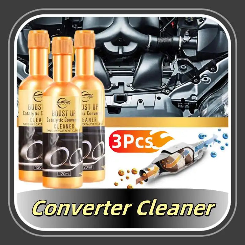 3-Pack Catalytic Converter Cleaner | 120ml Fuel System Treatment Fuel System Cleaner QXL