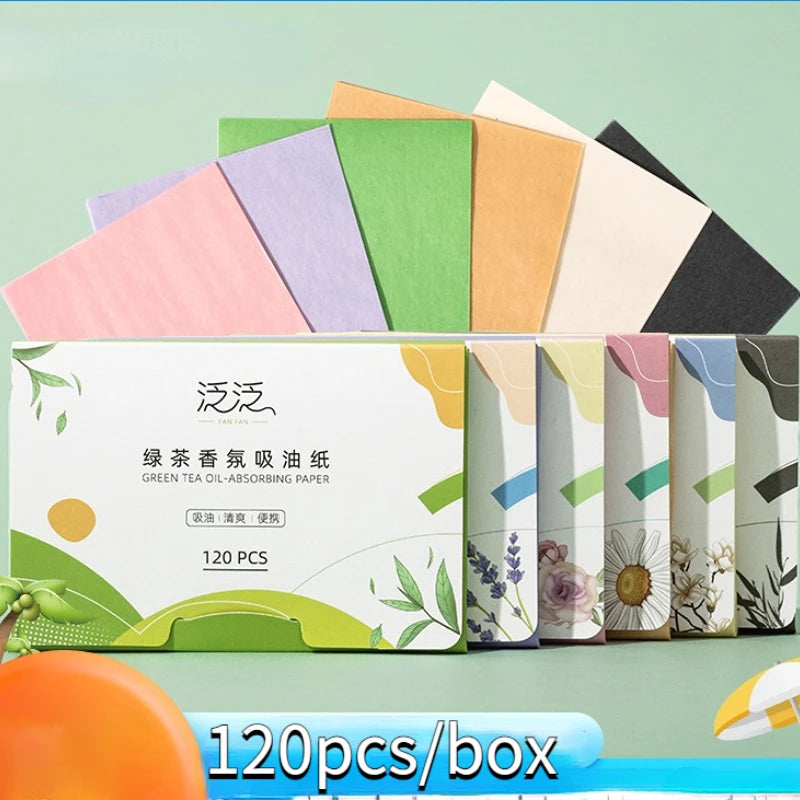 Pink Rose Oil Control Face Blotting Papers 100–120 Sheets Face Blotting Papers QXL