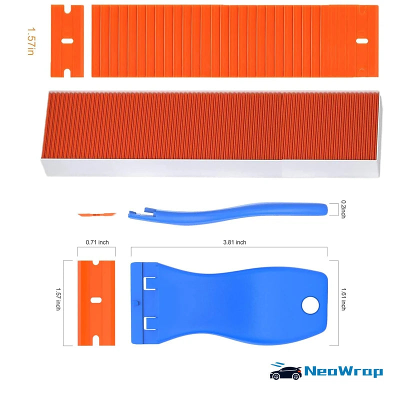 Razor Blade Scraper | Sticker & Adhesive Remover for Glass Blade Scraper Tool QXL