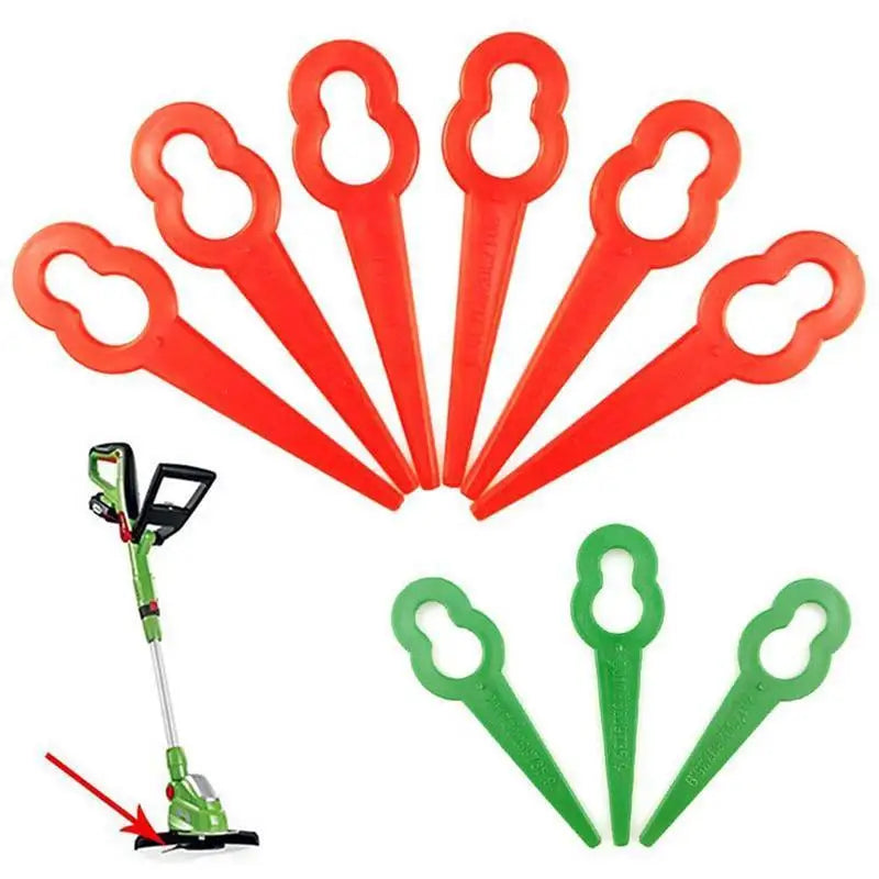 100-Pack Plastic Replacement Trimmer Blades | Lawn & Grass Trimmer Replacement Blades QXL