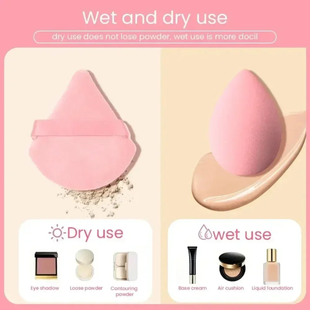 12-Pc Makeup Sponge Blender Set | Puffs, Headband & Wristband Makeup Sponge Set QXL