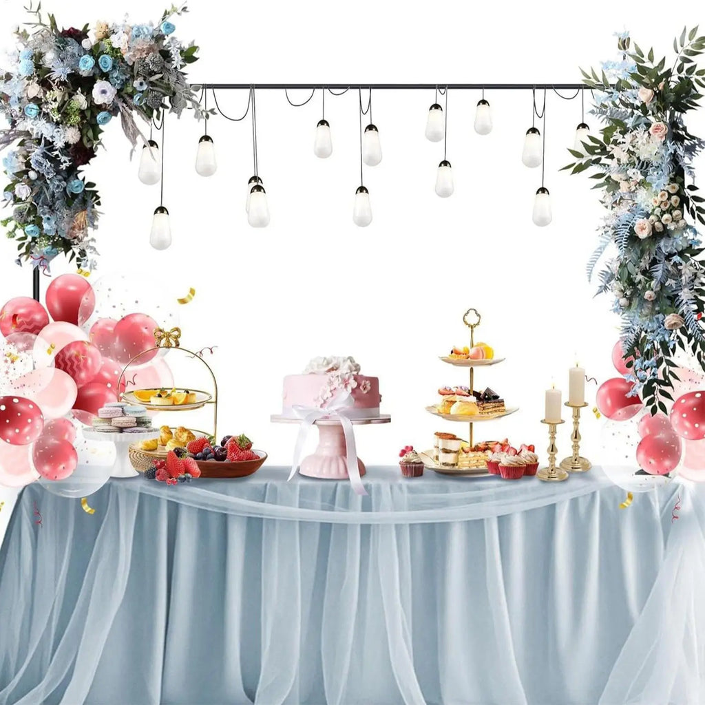 Adjustable Table Arch Stand with Clamps | Balloon & Event Rack Event Decoration Stand QXL