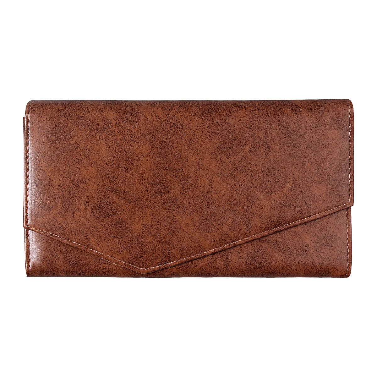 KOSSHOW Brown PU Makeup Brush Bag | Foldable Travel Organizer Makeup Brush Bag QXL Brown