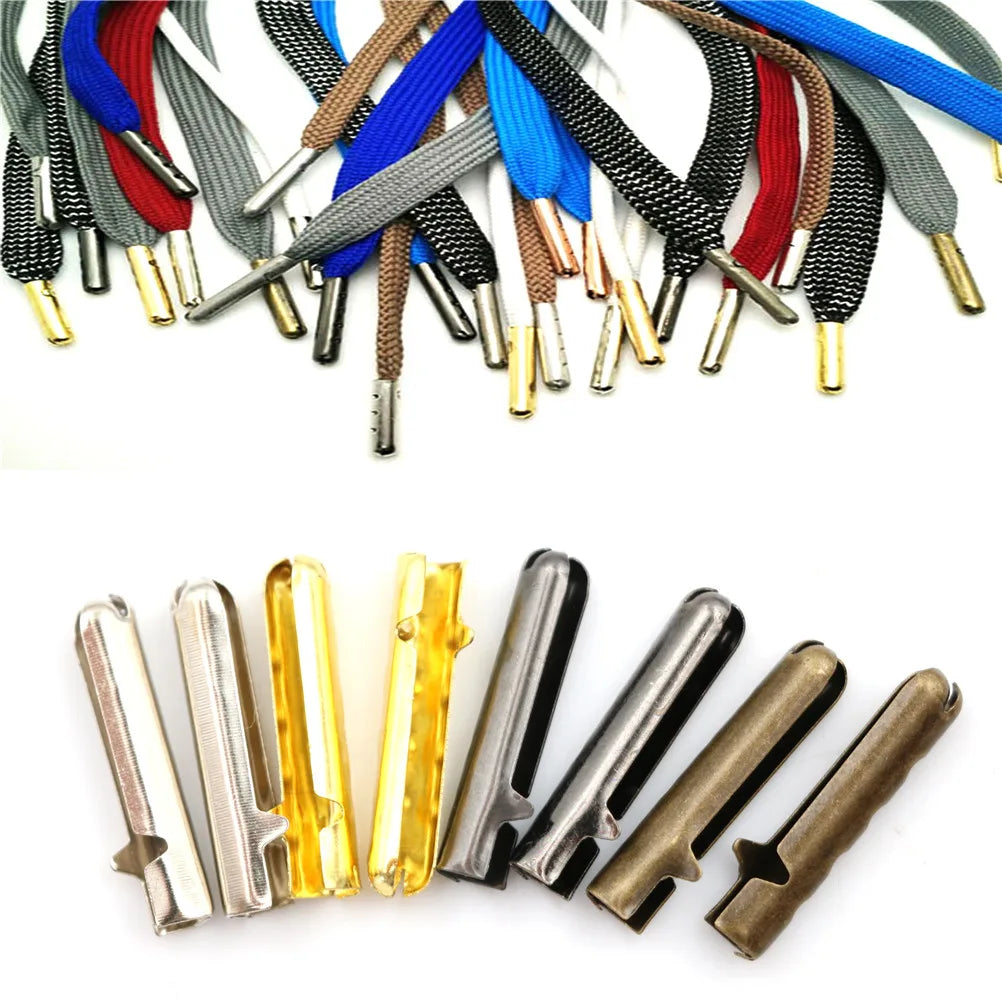 10-Pack Metal Shoelace Aglet Tips | DIY Repair & Craft Shoelace Aglet Tips QXL