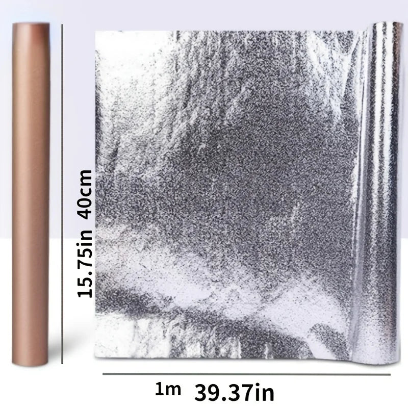Peel & Stick Kitchen Backsplash Aluminum Foil Contact Paper Backsplash Contact Paper QXL