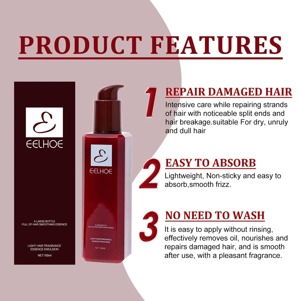 Eelhoe Leave-In Hair Conditioner Essence | Frizz & Dry Hair Leave-In Hair Treatment QXL