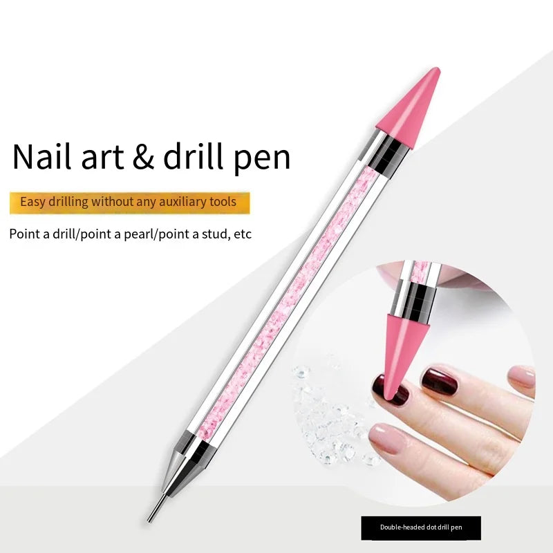 Dual-Head Rhinestone Picker Wax Dotting Pen | Nail Art Tool Nail Art Dotting Pen QXL