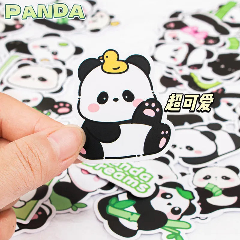 50-Piece Capybara & Panda Sticker Set | Kids DIY Craft Stickers Decorative Sticker Set QXL