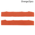 2-Pack Hard Hat Sweatband Liner | Flame-Retardant Cotton Helmet Sweatband Liner QXL Orange