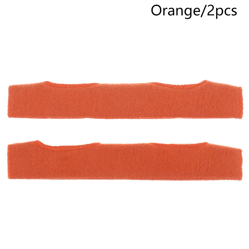 2-Pack Hard Hat Sweatband Liner | Flame-Retardant Cotton Helmet Sweatband Liner QXL Orange