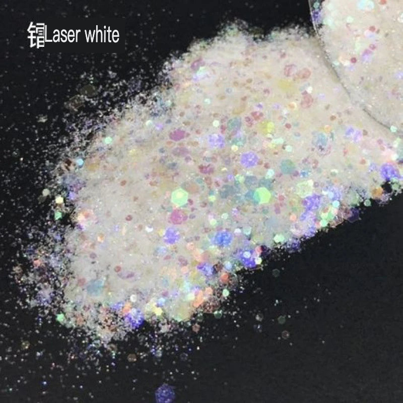 Mixed Nail Glitter Powder Set | Sequin & Laser DIY Nail Art Nail Glitter Set QXL