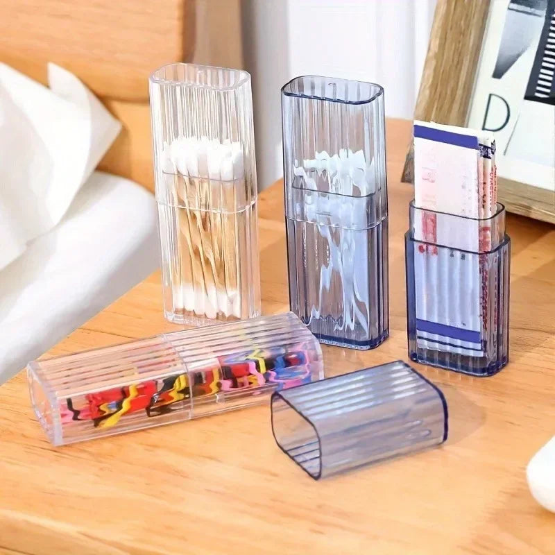 Clear Small Item Storage Box – Travel & Bathroom Organizer Mini Storage Box QXL