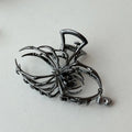 Gothic Spider Hair Claw Clip | Metal Pearl Shark Clip Gothic Hair Clip QXL Black