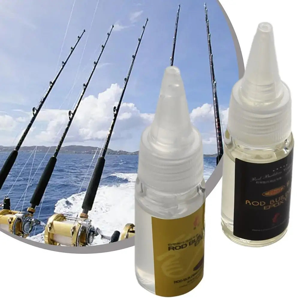 2-Pack Fishing Rod Epoxy AB Glue | Clear Repair Adhesive 20ml Fishing Rod Epoxy Glue QXL