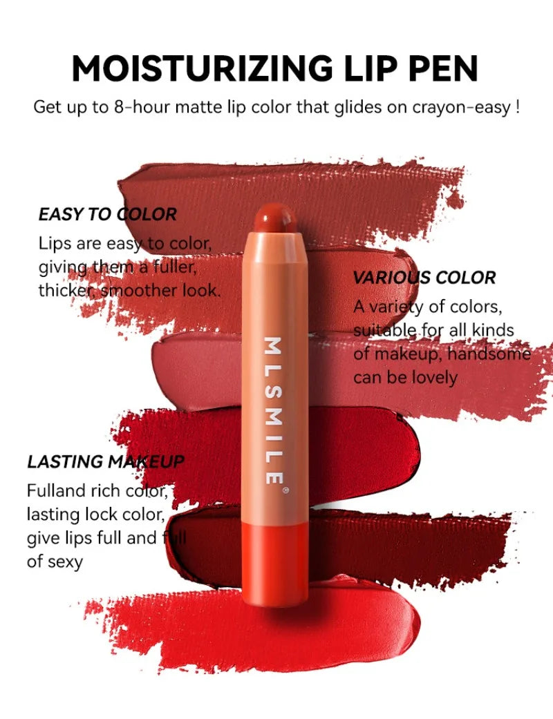 LUXURYTO 6-Color Waterproof Lipstick Pen | Moisturizing Lip Gloss Lipstick Pen QXL