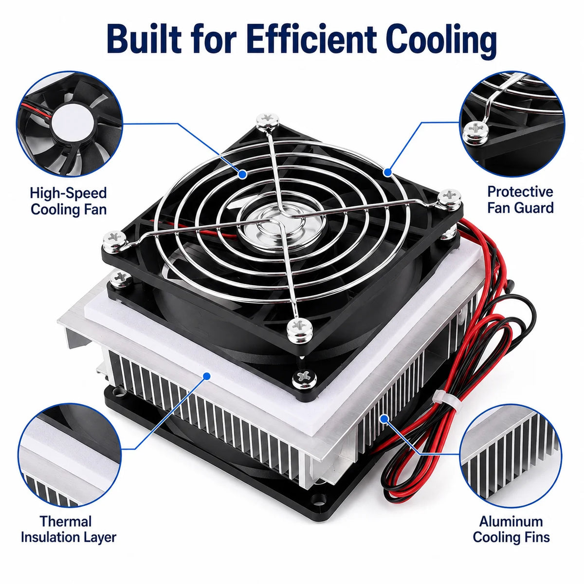 XD-35 Peltier Thermoelectric Cooling Module | DIY Mini Cooler Kit Thermoelectric Cooling Kit QXL