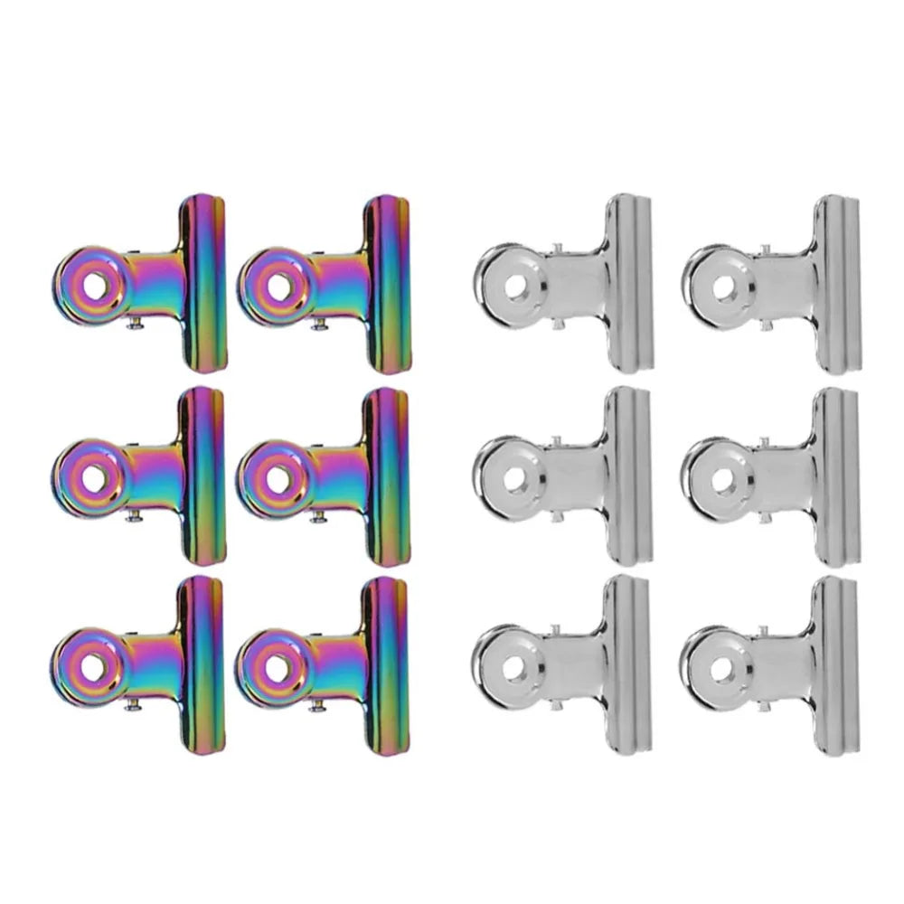 12-Pack Metal Nail Pinching Clips | Gel Extension Builder Tool Nail Extension Clips QXL