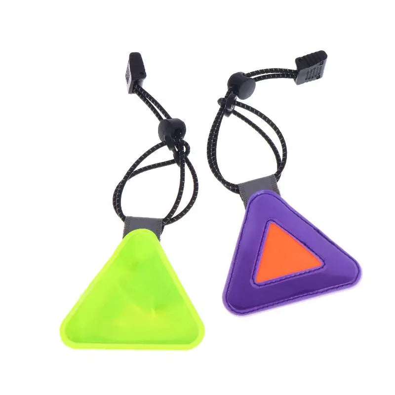 Reflective Triangle Patch for Night Cycling Visibility | PVC Reflective Safety Sticker QXL