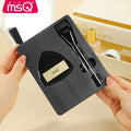 MSQ Foundation Brush & CP Puff Set | Seamless Base Gift Box Foundation Brush Set QXL Base Makeup Set