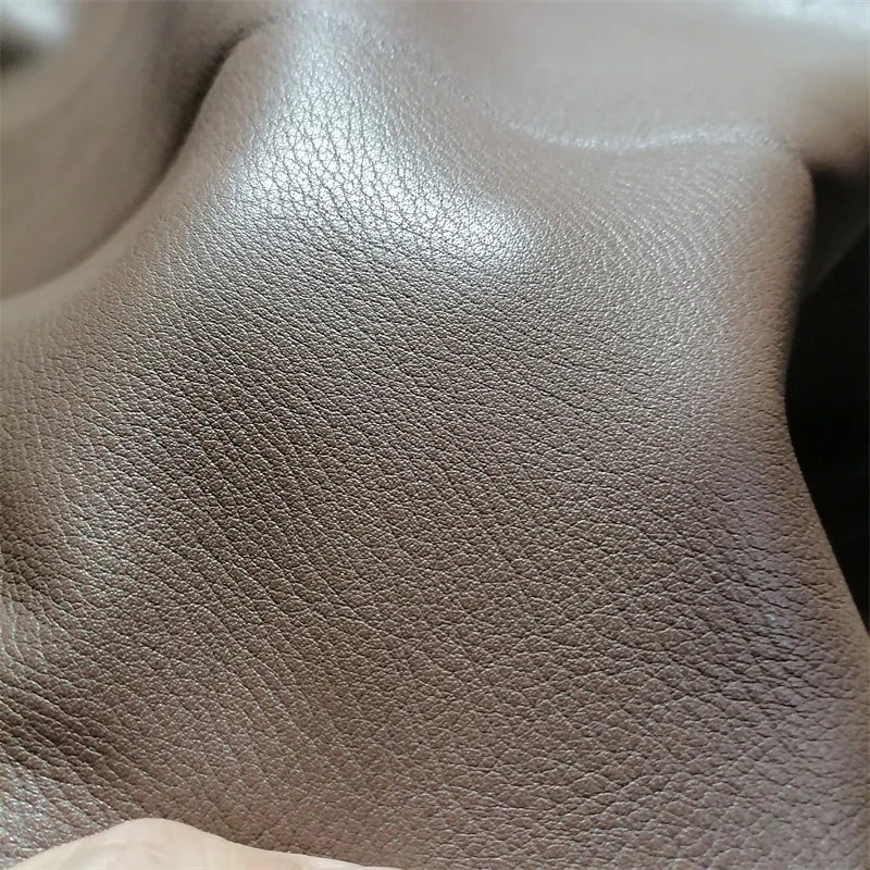Top-Grain Cowhide Leather Sheet 1.3–1.5mm Brown DIY Fabric Leather Craft Fabric QXL