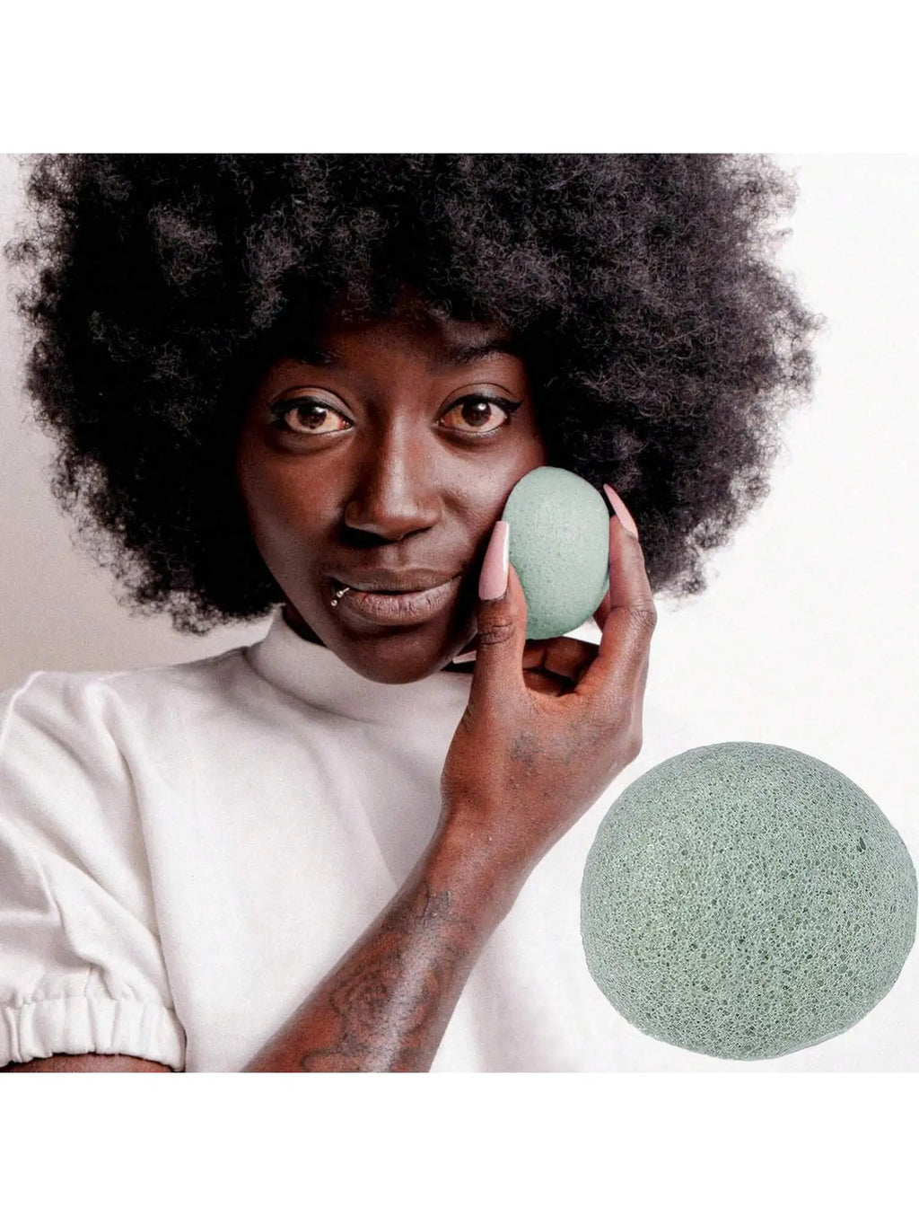 Natural Konjac Facial Sponge – Deep Cleansing & Exfoliating Facial Cleansing Sponge QXL