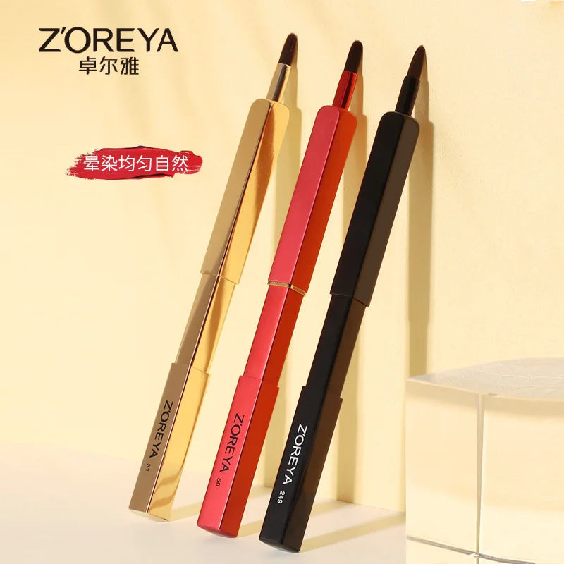 Zoreya Mini Retractable Lip & Concealer Brush | Portable Retractable Lip Brush QXL