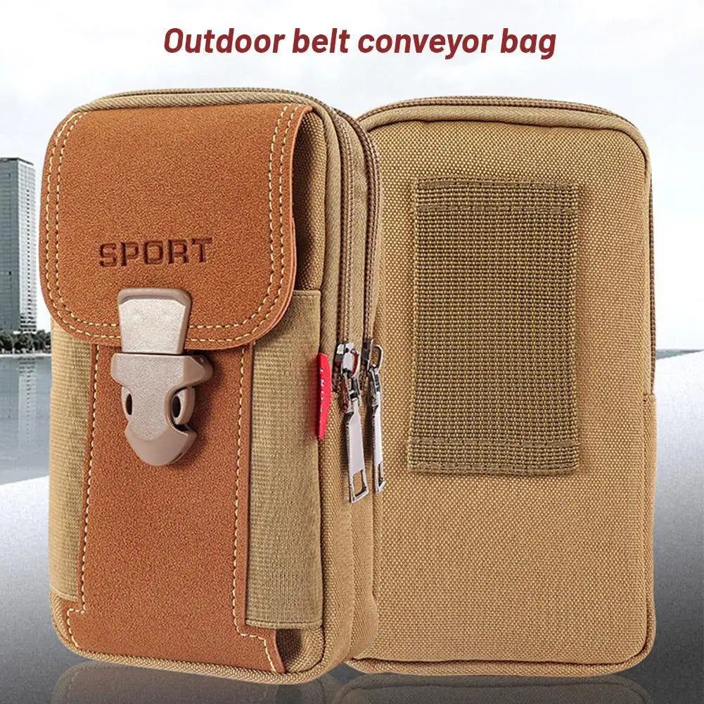 Nylon Tactical Waist Bag | Waterproof Hiking Phone Fanny Pack Tactical Waist Bag QXL