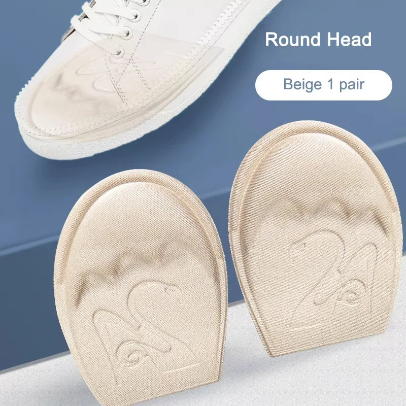 Cushioned Forefoot Pads & Half Insoles | Non-Slip Shoe Cushions Forefoot Cushion Insoles QXL Round-Beige