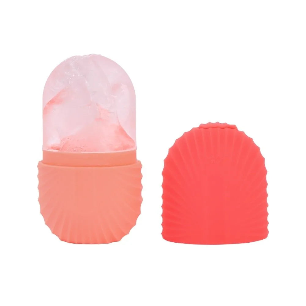 Silicone Ice Face Roller | Cooling De-Puffing Skincare Tool Ice Face Roller QXL Pink