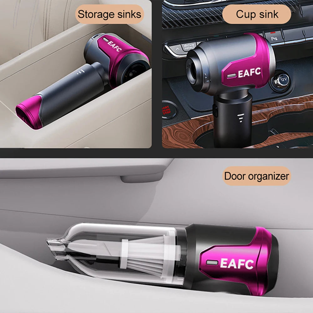 EAFC 16000Pa Cordless Handheld Vacuum & Air Blower for Car Cordless Handheld Vacuum QXL