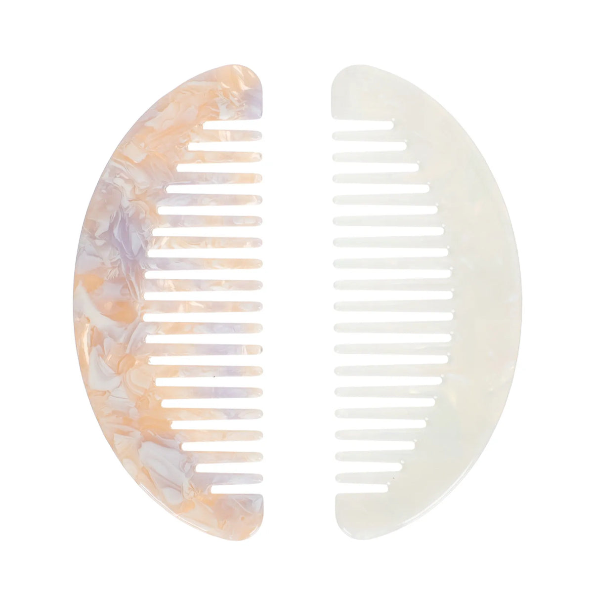 2-Pack Wide Tooth Acetate Hair Combs | Anti-Static Travel Wide Tooth Hair Comb QXL