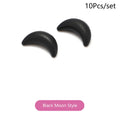 5-Pair Silicone Anti-Slip Ear Hook Grips for Eyeglasses Eyewear Accessories QXL Moon Black