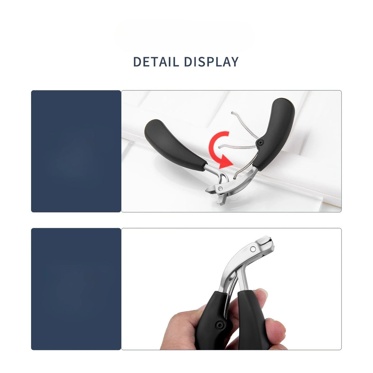 Anti-Splash Angled Nail Clipper | Thick Toenail Trimmer Nail Clipper QXL