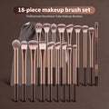 19-Piece Makeup Brush Set with Velvet Case | Coffee Brown Makeup Brush Set QXL Coffee Brown