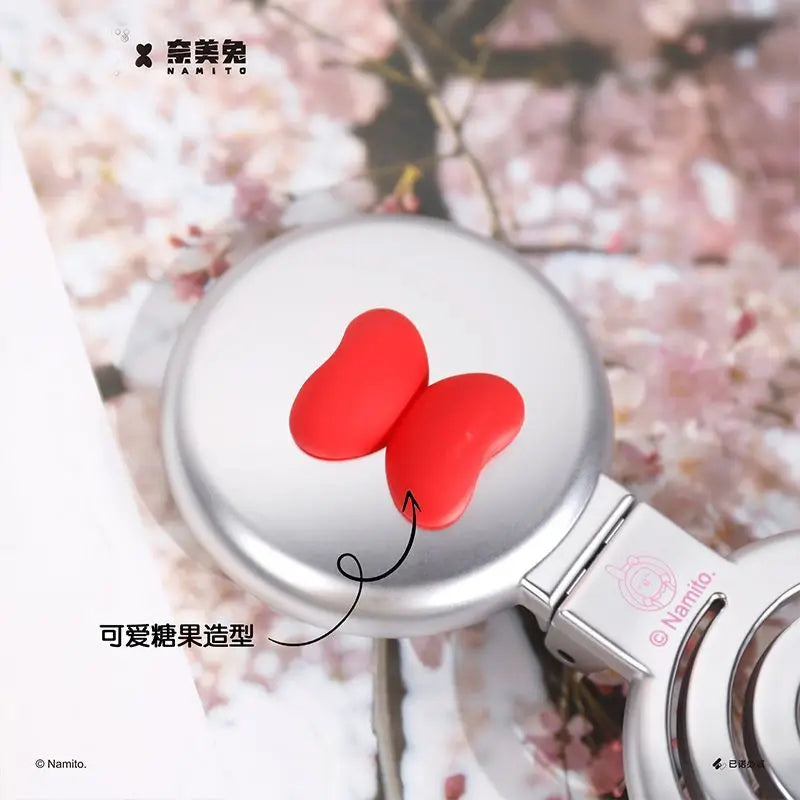 Heart-Shaped Folding Comb with Mirror & Air Cushion | Mini Folding Hair Comb QXL