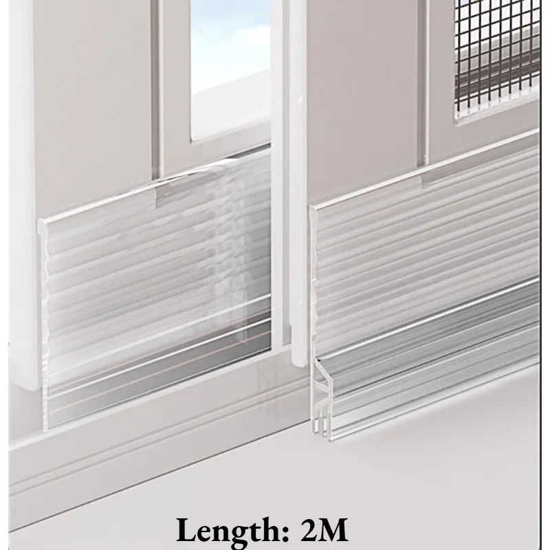 Self-Adhesive Rubber Weather Stripping Seal Tape – 2M Door & Window Weather Stripping Tape QXL Clear 2M