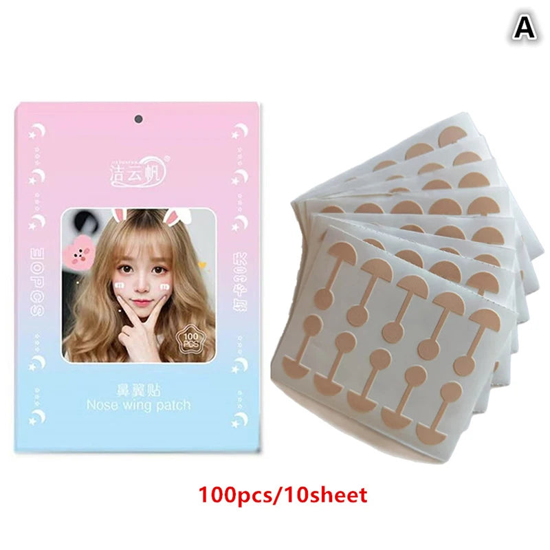 Invisible Nose Wing Slimming Patches – 50/100 Pack Face Shaping Patches QXL A
