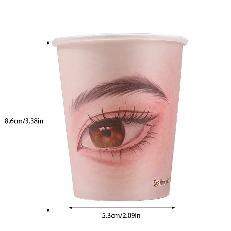 Eyelash Extension Practice Paper Cups | 10/20/50-Pack Lash Training Cups QXL