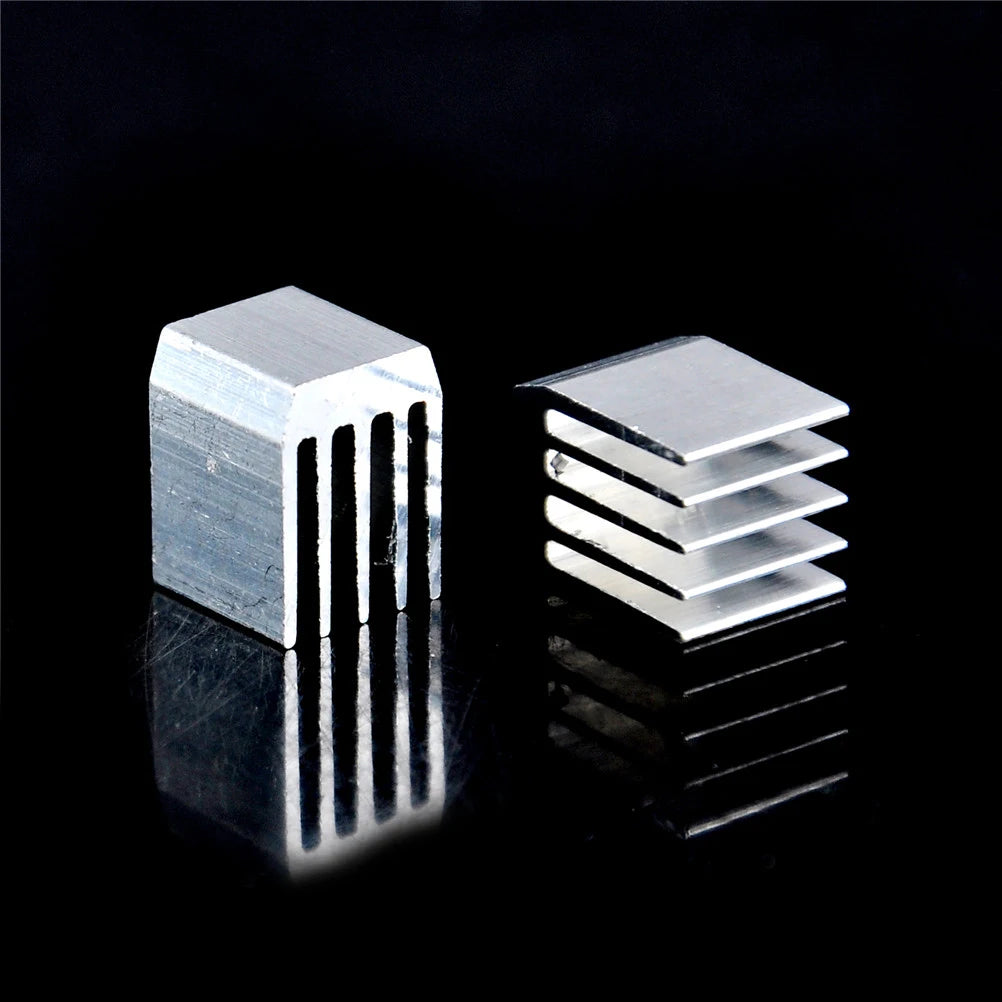10-Pack Aluminum Heatsink 9×9×12mm | RAM CPU GPU Cooler Aluminum Heatsink QXL