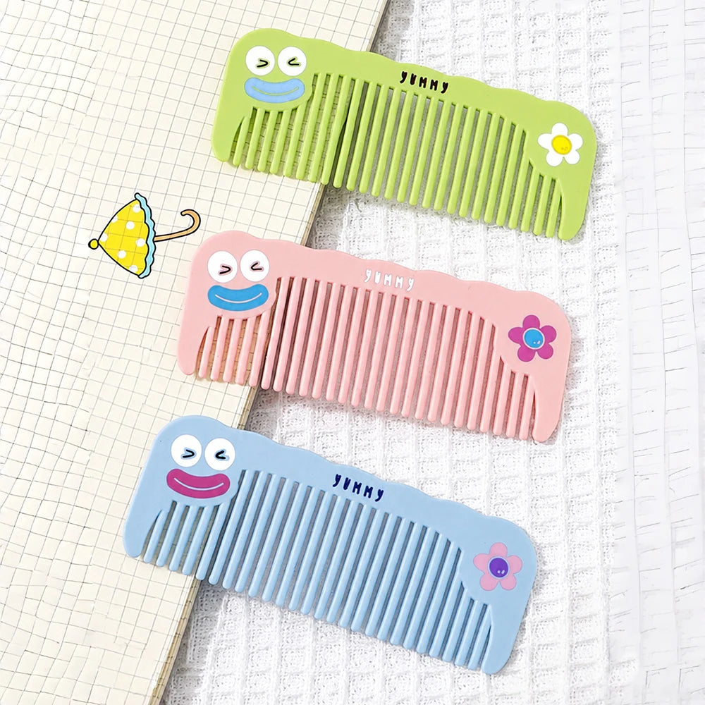 Cartoon Cat Wide Tooth Comb | Anti-Static Wig & Curly Hair Wide Tooth Hair Comb QXL